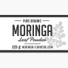 Organic Moringa Powder 125 Grams Curaçao Product Label