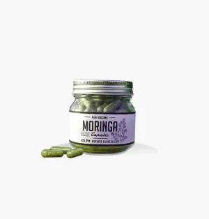 Organic Moringa Powder Capsules 125 Pieces Curaçao