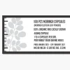 Organic Moringa Capsules 100 Pieces Curaçao Product Info