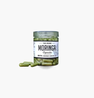 Organic Moringa Powder Capsules 100 Pieces Curaçao