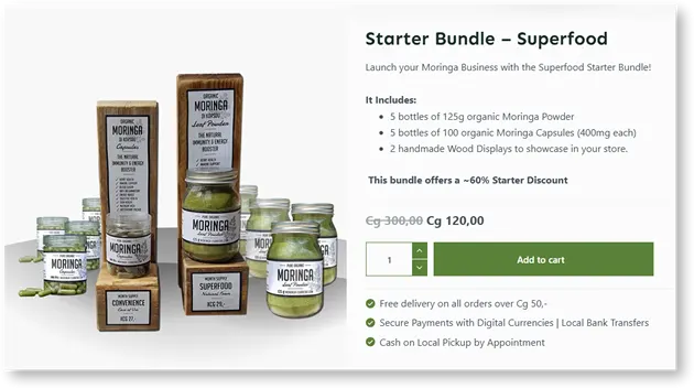 Become a Partner 3 Starter Reseller Bundle Moringa Curacao